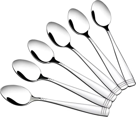 Zopnny Teaspoons Set of 12, Stainless Steel Tea Spoon for Coffee, Dessert, Ice Cream