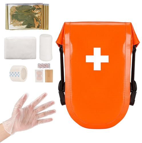 Fazvncv Piccolo primo set pratico medico emergenza sopravvivenza set per ciclismo auto viaggio escursionismo campeggio corsa sport