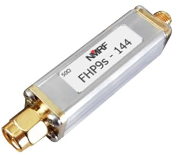 Geavonyg FHP9s-144 Filtro Passa Alto PUEO6552 per 144 MHz Impedenza Passa Basso Coassiale 5 Ohm per Applicazioni Frequenza Connettore SMA