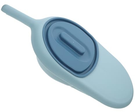 Abaodam Bassin de Lit Bleu avec Couvercle Anti-odeurs Urinoir Portable Inclinable pour Femmes Hommes Alités et Personnes Âgées Pratique et Hygiénique