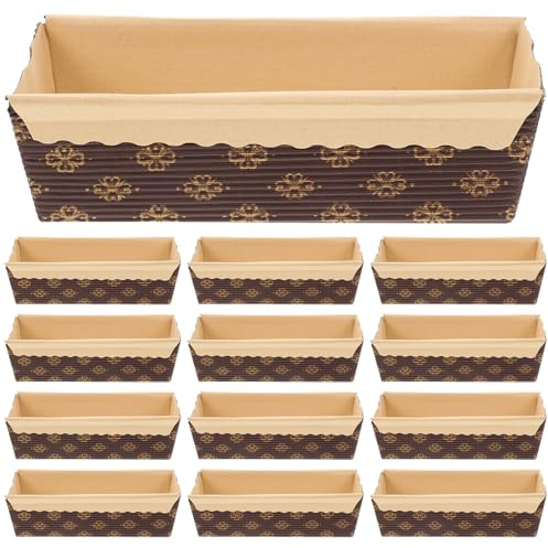 PAMINGONO 25 pièces Moules Papier Rectangulaires pour Pâtisserie Résistants Chaleur Jetables Supports pour Cakes et Pains Coffret Cuisson Pratique et Sûr