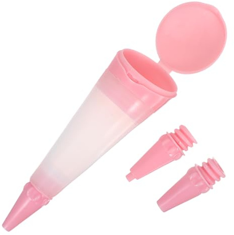 HOMOCONO Penna per Decorare Dolci in Silicone Resistente al Calore con Ugelli Intercambiabili per Biscotti e Cioccolato, per Occasioni di Cucina in Famiglia
