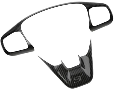 Adesivi for rivestimento del pannello dei pulsanti del volante for Ford Fiesta ST MK8 2017-2022, accessori for interni auto(Carbon fiber)