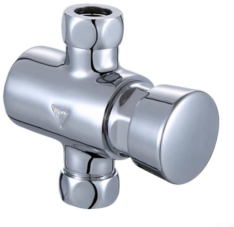 Valvola per doccia a vista non concussiva cromata, valvola in ottone a chiusura automatica per l'efficienza idrica in palestre, piscine, scuole e strutture pubbliche