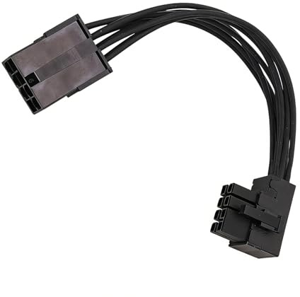 Asukohu Cable de alimentación en ángulo de PVC de 8 pines para tarjetas gráficas que garantiza una larga durabilidad y fácil para tarjetas gráficas de espacio reducido. Cable de extensión de