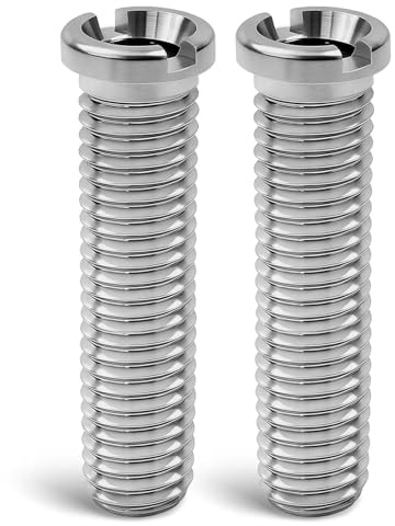 50mm M12 Stainless Steel Hollow Screw for Kitchen Sink Strainer Basket Valve Drain Fittings(2PCS)