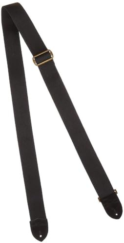 Fender Baumwolle/Lederband - 5,1 cm - Schwarz