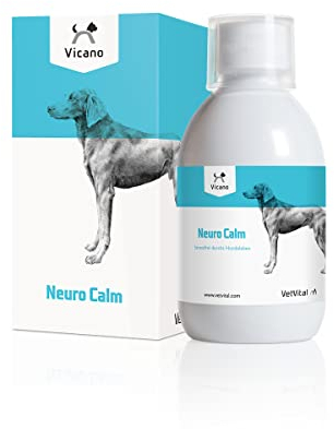 VetVital Vicano Neuro Calm | 250 ml | Ergänzungsfuttermittel für Hunde | In Phasen erhöhten Stresses wie z.B. Reisen | Ideal zur täglichen Begleitung nervöser und sensibler Hunde