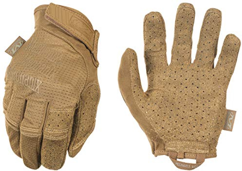 Mechanix Wear: Taktiska specialty Vent taktikhandskar, beröringskänsliga, hög fingerfärdighet, handskar för Airsoft, paintball och fältarbete, arbetshandskar för män (brun, stor)