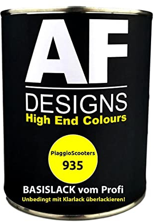 1L vernice per moto PiaggioScooters 935 Giallo Texas pronto a spruzzare