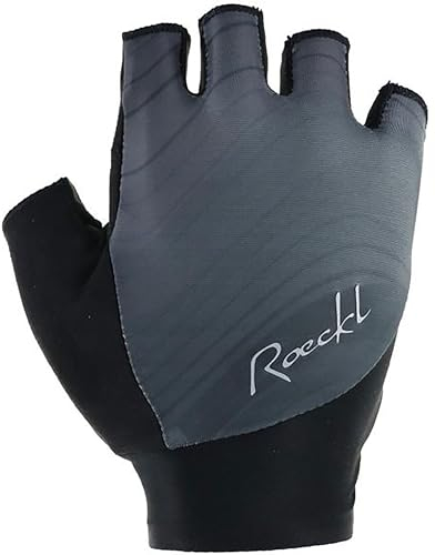 Roeckl Danis 2 Damen Fahrrad Handschuhe kurz grau/schwarz 2025: Größe: 7.5
