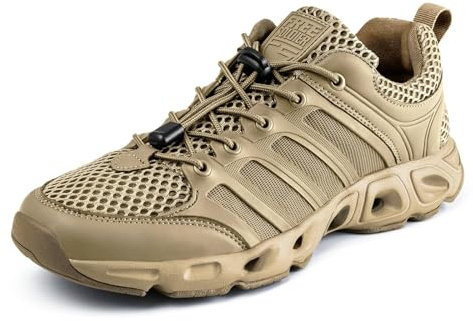 FREE SOLDIER Hommes Chaussures de randonnée été séchage Rapide Chaussures de Travail pour Eau Trekking Bottes Tactiques ventilées Ultra légères