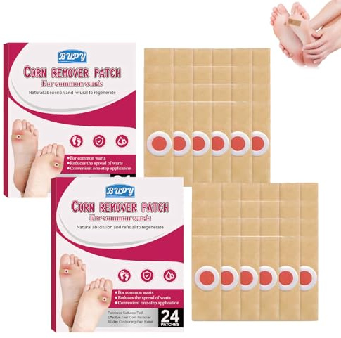 48 Stück Hühneraugen Pflaster,Warzenpflaster,Hühneraugenpflaster,Dornwarzen Pflaster,Warzenpflaster Fuss,Hühneraugen Entfernen,für Kinder und Erwachsene,für Finger,Füße, Gesicht