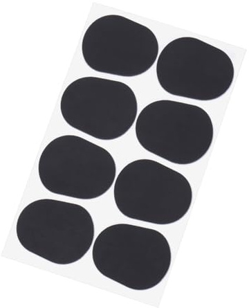 16 Stück 0, 8mm Saxophon Pads aus Silikon für Klarinette und Oboe | Schwarz, Geruchsneutral, Elastisch, Luftdicht und Vibrationsreduzierend, Ersatz für Verschlissene Schalllöcher