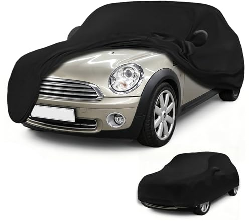 Autoabdeckung Indoor für BMW MINI Cooper 3 2000-2026 | Elastisches Innenbereich Auto Abdeckplane Autoplane Indoorgarage Autoschutzhülle Staubdichtes Atmungsaktiv