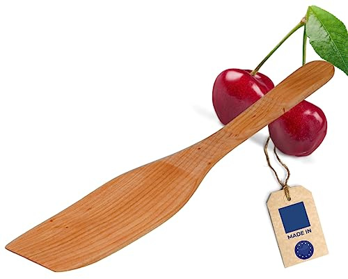 HOFMEISTER® Pfannenwender Kirschholz 30 cm – Bratenwender aus geöltem Holz, schont beschichtete Pfannen, Handarbeit (1 Stück)