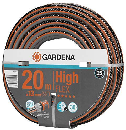 Gardena Comfort HighFLEX Schlauch 13 mm (1/2 Zoll), 20 m: Gartenschlauch mit Power-Grip-Profil, 30 bar Berstdruck, formstabil, UV-beständig (18063-88)