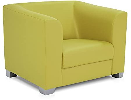 moebel-eins Chicago Sessel Cocktailsessel Polstersessel Sessel Clubsessel, Material Kunstleder, grün