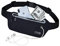 KING OF FLASH Fitness Guru Running Belt - Cycling Pack, Exercise Belt, Workout Belt - Adjustable Waist Bum Bag Belt Waterproof Single Zipper Pouch with Soft Elastic Strap- Black (Waist Bag)