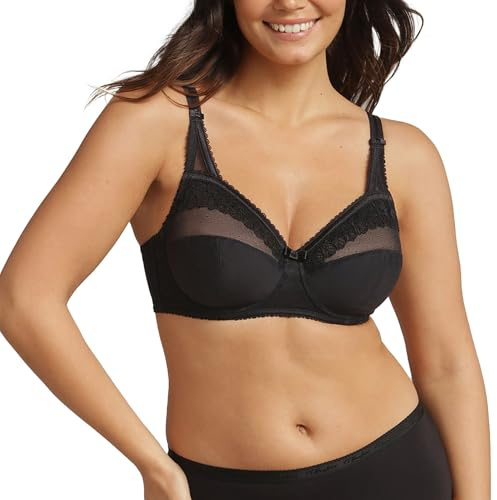 Playtex Reggiseno con Ferretto in Microfibra Femminile Criss Cross Donna x1, Nero, 38/5D