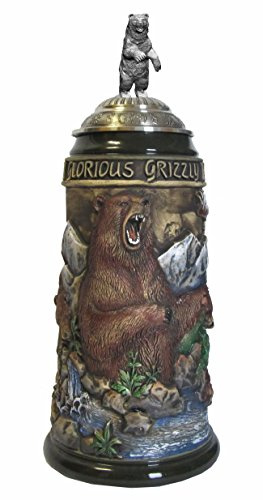 KING Boccale da Birra tedesco Grizzly 0,75 litri KI 956/RUB 0,75L