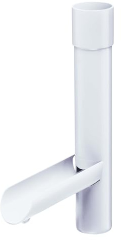 INEFA Regensammler für Fallrohr DN50 / 50mm Weiß PVC | Wasserklappe fürs Fallrohr, Regenwasserumleitung, Dachrinnenzubehör, Made in Germany
