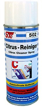 STC Citrusreiniger Spray 400 ml | Klebstoffreste Entferner – Spezialreiniger – Allzweckreiniger – Aufkleberentferner