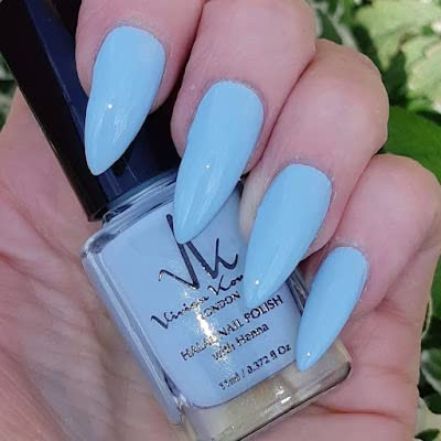 Vivien Kondor Henna Halal - Esmalte de uñas permeable (HA37, azul cielo)
