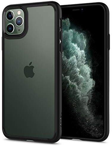 Spigen Ultra Hybrid Coque pour iPhone 11 Pro Max [Anti-Jaunissement] - Noir Mat