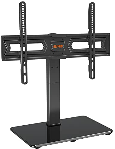ELIVED Schwenkbare TV Ständer für 37-70 Zoll (94-178cm) Fernseher bis zu 40kg, Max VESA 600x400mm, TV Standfuss Höhenverstellbar für OLED LCD LED Plasma Flach & Curved TVs, Stabil TV Stand EV017