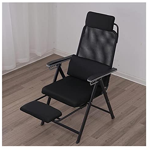 DUNAKE Liegestuhl,gepolsterte liegestühle,Klappbarer Strandstuhl,Relaxsessel mit Kopfkissen in grau Deck Chairs,Relax-Garden Chairs,Sessel-einziehbares Pedal