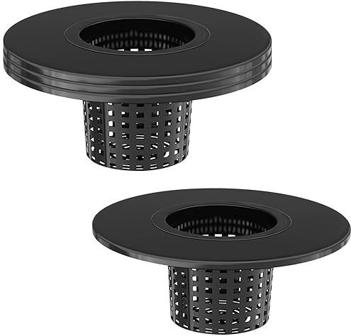 Tectsia Lot de 3 Pots en Filet pour hydroponie - 30,5 cm de Large - Rebord Large pour Seau de 15 l et 20 l - pour Seau hydroponique et système DWC avec Pot Net de 16,5 cm
