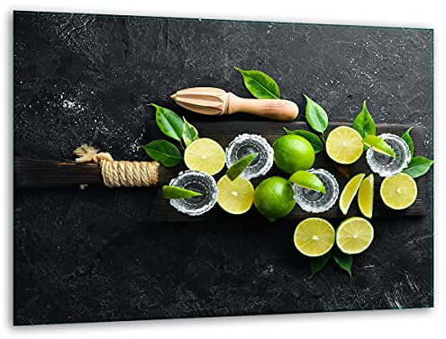 TMK ArtDeko – Schneidebrett Glas – Glasschneidebrett für die Küche 40x30 cm – Robust, Hygienisch & Rutschfest – Glas Schneidebrett – Zusätzliche Arbeitsfläche – Vielseitige Nutzung