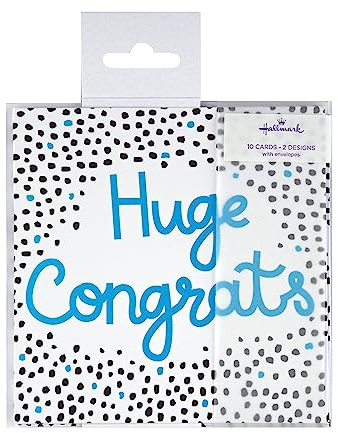 Hallmark Grattiskort – paket med 10 i 2 vibrerande mönster