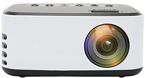 Vidéoprojecteur, Full HD Mini Projecteur Portable 1080P Home Cinéma Projecteur de Film LED WiFi Projecteur Compatible avec Smartphone, TV, Stick, HDMI, AV, USB(Prise UE)