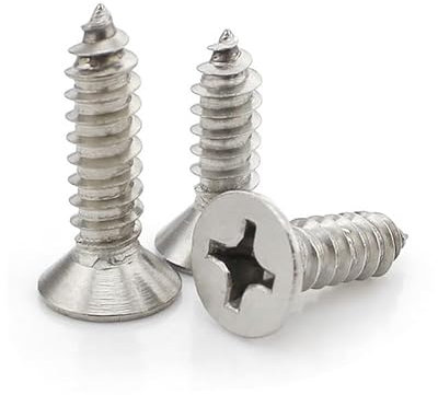 Viti Acciaio Inossidabile contropiede con contrappuntamento con la Testa di Auto -Tocco M1 M1.2 M1.4 M1.5 M1.7 M2 M2.2 M2.3 M2.6 M3 (10 0pcs/Lot) (Length : 20mm, Dimensione : M1.5)