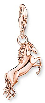 THOMAS SABO Charm-Anhänger Pferd roségold 925 Sterlingsilber, 750 Roségold Vergoldung