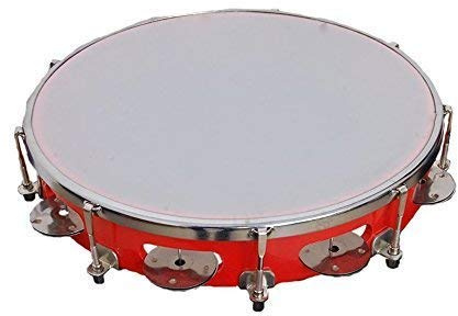 Tamburin Hand Percussion Musikinstrument Dafli | Faser Dafli - Hand Percussion Musikinstrument (weiß, 25,4 cm)