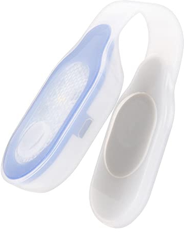 Alonefire PL500 Lampe de Nuit pour Infirmières Lampe de Poche à Pince Rechargeable USB Magnétique 3 Modes pour Nuit Infirmière de Nuit, Chemise avec Porte-clés Lumineux, Batterie Intégrée(Bleu_Blanc)