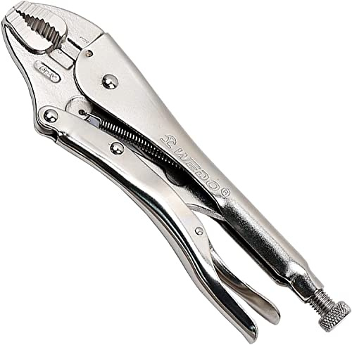 WEDO Gripzange mit Selbsklemmfunktion Drahtschneider,Chrom-Vanadium-Stahl, Verstellbare Öffnung mit Schnellspannhebel, Wärmebehandlung, Länge 255mm