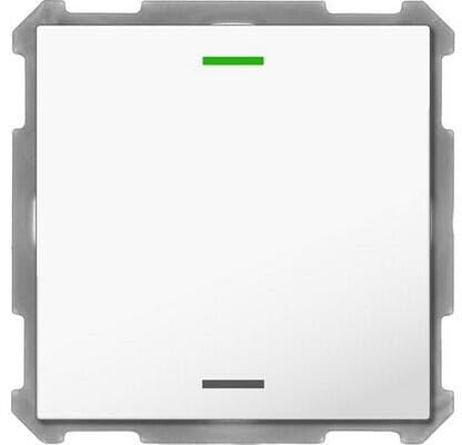 KNX Button Light 63 1-Weg RGBW Temperatursensor Studioweiß glänzend neutral,