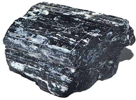 Turmalin Schutzstein| Schwarzer Turmalin Kristall | Schörl roh und unbehandelt 230-250 g