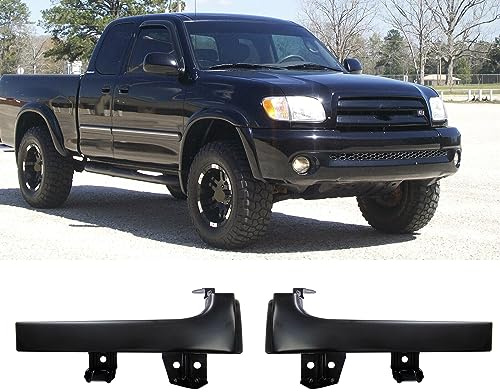 HHENGYISOUL - Rejilla de parachoques delantero para Toyota Tundra 2003-2006, panel de relleno de faros delanteros, imprimación de metal negro (no es compatible con cabina doble)