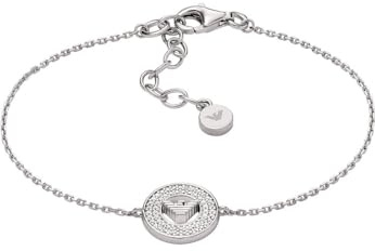 Emporio Armani Damenarmband aus Sterlingsilber mit Karabinerverschluss