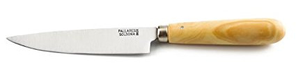 PALLARES CUCHILLO COCINA MANGO REDONDO MADERA DE BOJ ACERO INOXIDABLE 8cm.
