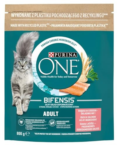Purina Katzenfutter One Bifensis Adult Erwachsene Lachs 800 g