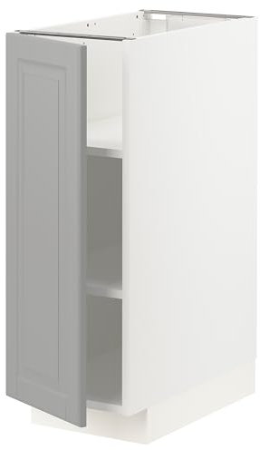 METOD Unterschrank mit Einlegeböden, 30x60 cm, Weiß/Bodbyn Grau