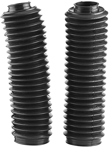 aqxreight Ammortizzatore Copertura Forcella Anteriore, 2 X Cuffie Forcella Anteriore in Gomma per Moto, Antipolvere Ed Estensibili, Proteggono Il Flusso 'Olio, Installazione Facile, Adatti
