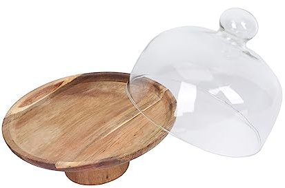 DKRAHRJJ Soporte para Tartas con Tapa, Soporte para Cupcakes, Soporte para Exhibición de Galletas Y Dulces, Bandeja para Servir Tartas, Plato para Tartas con Pie