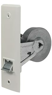 Winrodoor Unterputz-Gurtwickler – 5 m Gurtaufnahme – für 23 mm Gurt – 135 mm Lochabstand – weiße Abdeckhaube – vorgespannte Mechanik – Rollladenzubehör